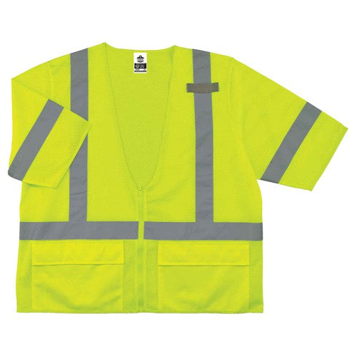 8320Z S/M Lime Standard Vest Type R Class 3 - Industrial Tool & Supply