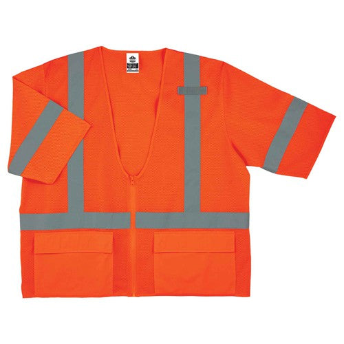 8320Z L/ XL Orange Standard Vest Type R Class 3 - Industrial Tool & Supply
