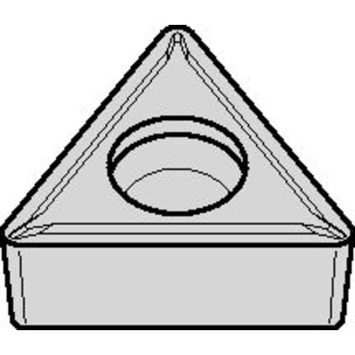 TCMT 432 Single-sided|T TN20P, 1/32″ Corner Radius, 3/16″ Thick, 1/2″ Inscribed Circle, TiN, Turning Indexable Insert - Industrial Tool & Supply