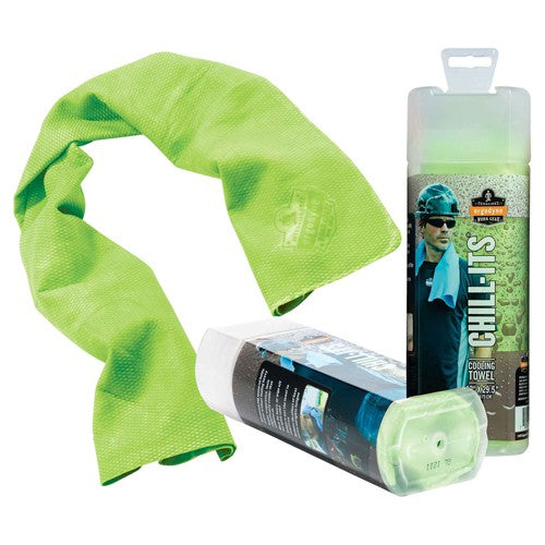 Chill-Its Cooling Towel Hi Viz Lime - Industrial Tool & Supply