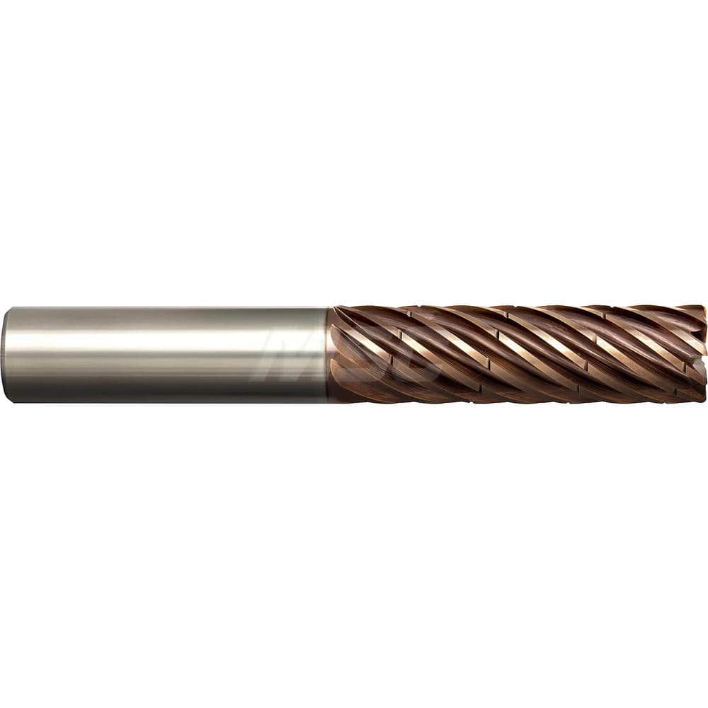 Corner Radius End Mill: 0.3937″ Dia, 9 Flutes, Solid Carbide 37 ° Helix, Altima Xtreme Coated, Corner Radius End