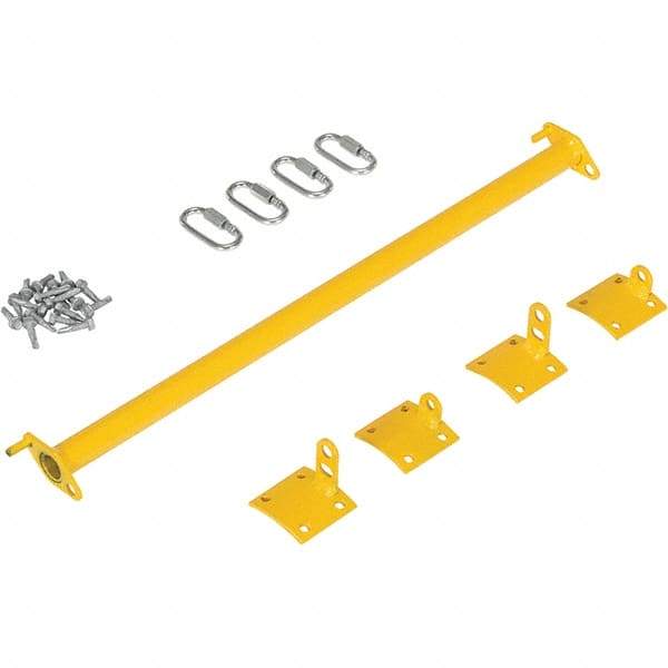 Vestil - Aluminum Pedestrian Bollard - Steel Rope - Industrial Tool & Supply