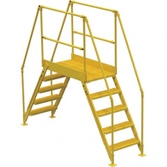 Vestil - 92-7/8" High 500 Lb Capacity 5 Step Crossover Bridge - Industrial Tool & Supply