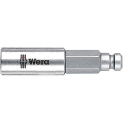 Wera - 1/4" Bit Holder - 5/16" Hex Drive, 1-3/4" OAL - Industrial Tool & Supply