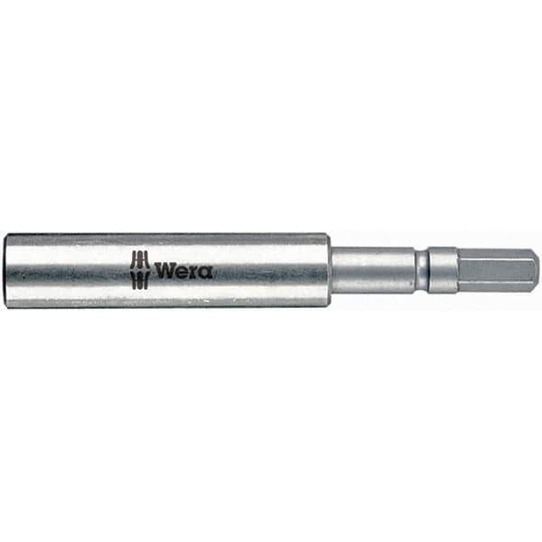 Wera - 1/4" Bit Holder - 1/4" Drive, 3-3/4" OAL - Industrial Tool & Supply