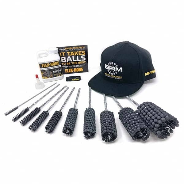 Brush Research Mfg. - 1/4" to 2" Bore Diam, 120 Grit, Silicon Carbide Flexible Hone - Industrial Tool & Supply