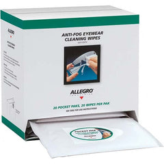 Allegro - 20 20-Pack Pieces Lens Cleaning Towelettes - Industrial Tool & Supply