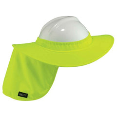 6660 Lime Hard Hat Brim With Shade - Industrial Tool & Supply
