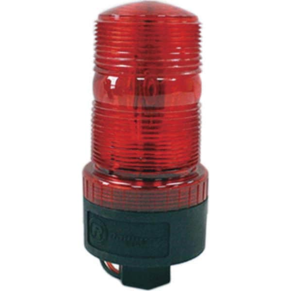 Railhead Corporation - Strobe & Flashing Lights Light Type: Single; Double; Quad; Revolving Lens Color: Red - Industrial Tool & Supply