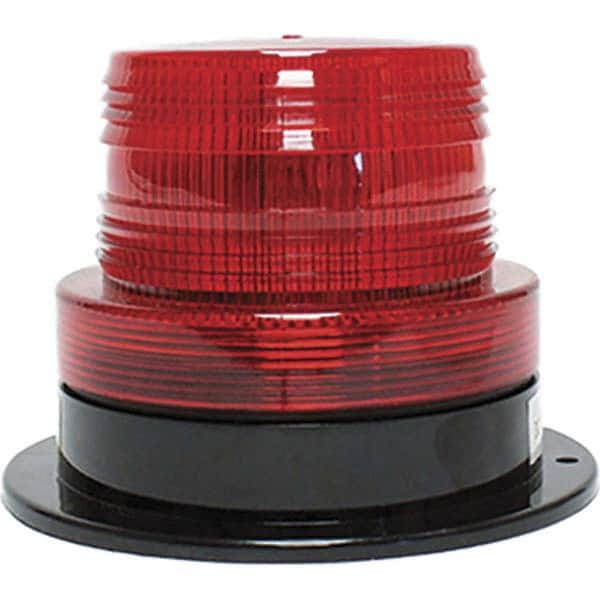 Railhead Corporation - Strobe & Flashing Lights Light Type: Quad High; Double; Quad Low; Triple Flash Lens Color: Red - Industrial Tool & Supply