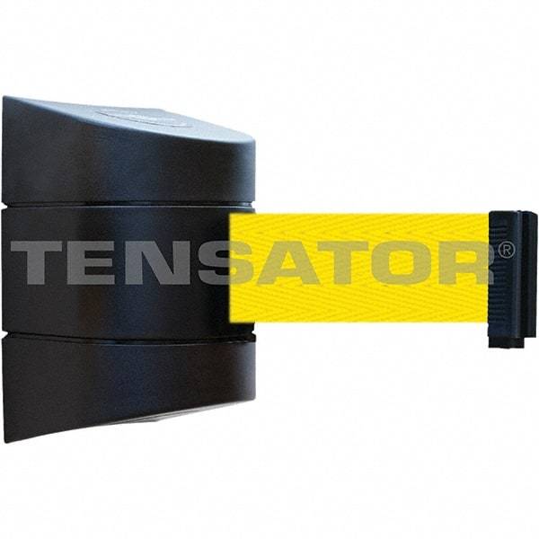 Tensator - 7-1/4" High x 4-3/4" Long x 4-3/4" Wide Magnetic Wall Mount Barrier - Black Powdercoat Finish, Black, Use with Wall Mount - Industrial Tool & Supply
