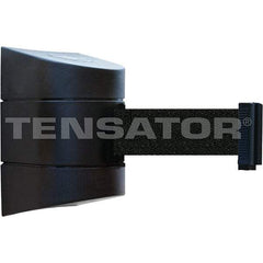 Tensator - 7-1/4" High x 4-3/4" Long x 4-3/4" Wide Magnetic Wall Mount Barrier - Black Powdercoat Finish, Black, Use with Wall Mount - Industrial Tool & Supply
