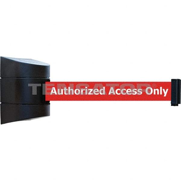 Tensator - 7-1/4" High x 4-3/4" Long x 4-3/4" Wide Magnetic Wall Mount Barrier - Black Powdercoat Finish, Black, Use with Wall Mount - Industrial Tool & Supply