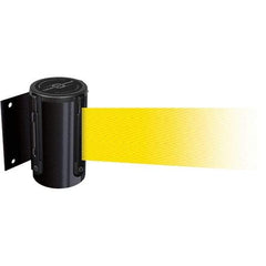 Tensator - 4.74" High x 3-57/64" Long x 3-57/64" Wide Magnetic Wall Mount Barrier - Metal, Black Powdercoat Finish, Black, Use with Wall Mount - Industrial Tool & Supply