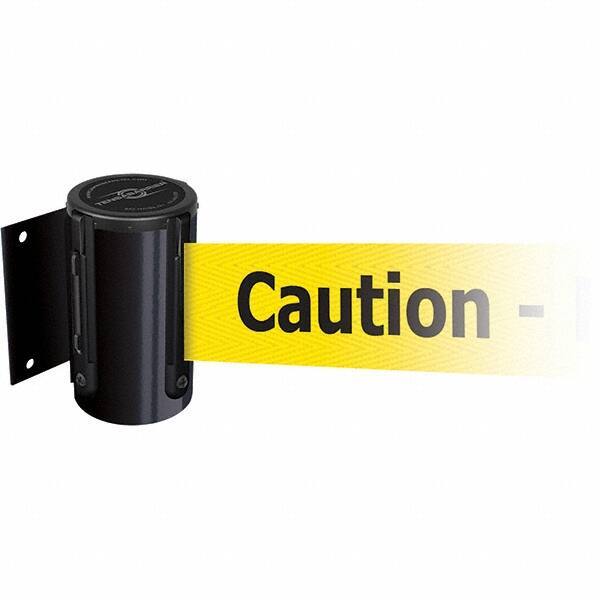 Tensator - 4.74" High x 3-57/64" Long x 3-57/64" Wide Magnetic Wall Mount Barrier - Metal, Black Powdercoat Finish, Black, Use with Wall Mount - Industrial Tool & Supply