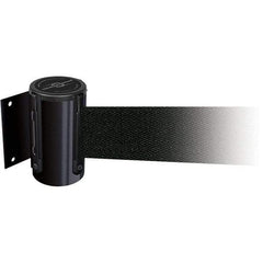Tensator - 4.74" High x 3-57/64" Long x 3-57/64" Wide Magnetic Wall Mount Barrier - Metal, Black Powdercoat Finish, Black, Use with Wall Mount - Industrial Tool & Supply