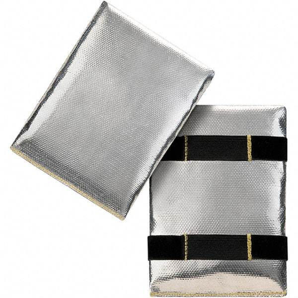 Steiner - Silver, Aluminized Fiberglass, High Heat Hand Pad - Unlined, 7-1/2" OAL - Industrial Tool & Supply