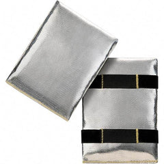 Steiner - Silver, Aluminized Fiberglass, High Heat Hand Pad - Unlined, 7-1/2" OAL - Industrial Tool & Supply