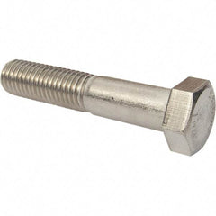 Value Collection - 7/8-9 3-1/4" Long Hex Head Cap Screw - Partially Threaded, 316 Stainless Steel, Uncoated - Industrial Tool & Supply