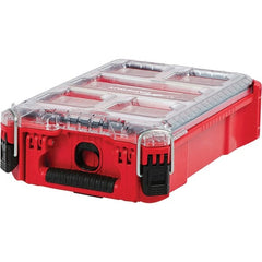 Milwaukee Tool - PACKOUT 11 Compartment Red Small Parts Low-Profile Organizer - Industrial Tool & Supply