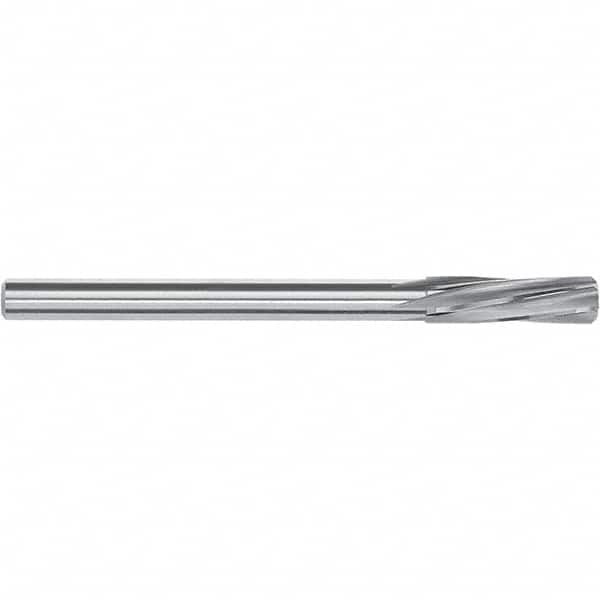 Magafor - 11.11mm Solid Carbide 6 Flute Chucking Reamer - Industrial Tool & Supply