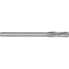 Magafor - 11.08mm Solid Carbide 6 Flute Chucking Reamer - Spiral Flute, 10mm Straight Shank, 38mm Flute Length, 133mm OAL - Industrial Tool & Supply