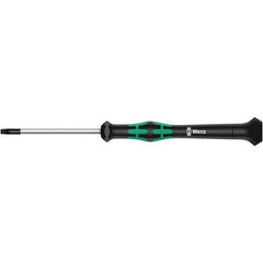 Wera - T4 Torx Driver - 1-37/64" Blade Length, 137mm OAL, Ergonomic Handle - Industrial Tool & Supply