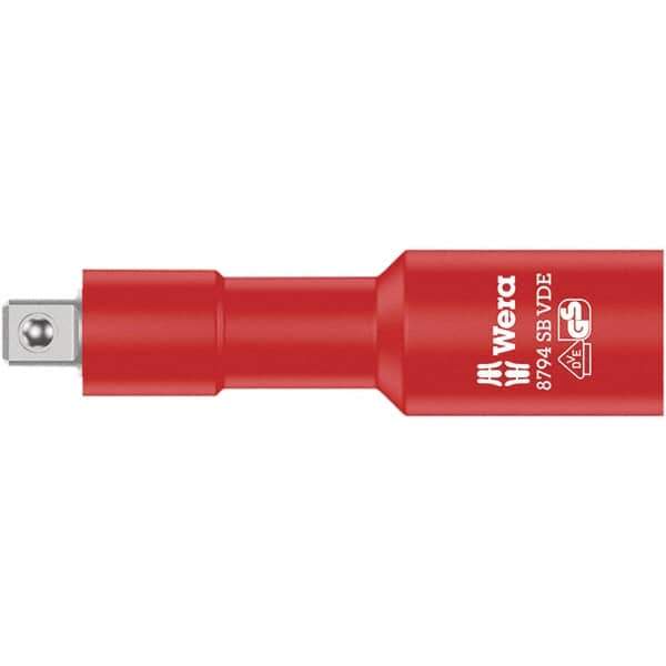 Wera - 3/8" Drive Insulated Socket Extension Bar - 91mm OAL - Industrial Tool & Supply