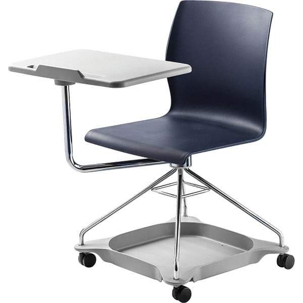 NPS - Swivel & Adjustable Office Chairs   Type: Mobile Tablet Chair    Color: Blue - Industrial Tool & Supply