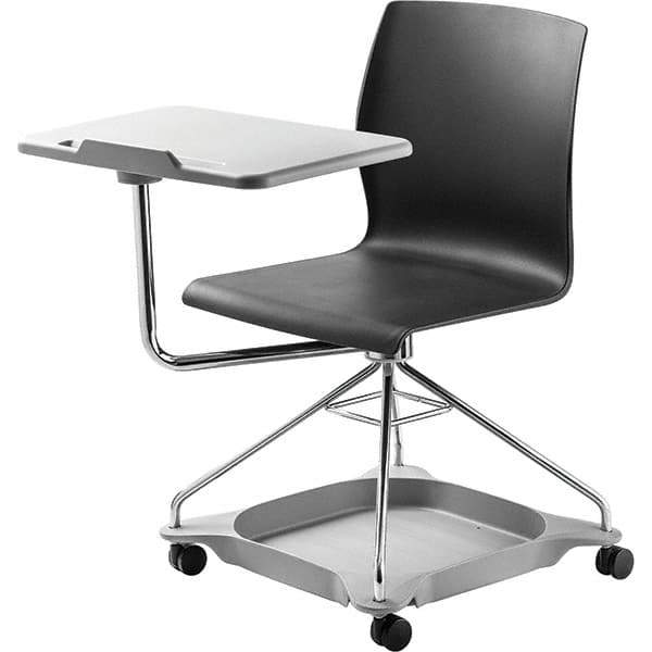 NPS - Swivel & Adjustable Office Chairs   Type: Mobile Tablet Chair    Color: Black - Industrial Tool & Supply