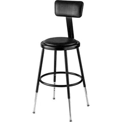 NPS - Swivel & Adjustable Stools Type: Adjustable Height Stool Base Type: Steel - Industrial Tool & Supply