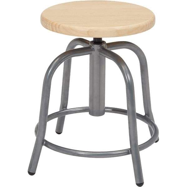 NPS - Swivel & Adjustable Stools Type: Adjustable Height Swivel Stool Base Type: Steel - Industrial Tool & Supply