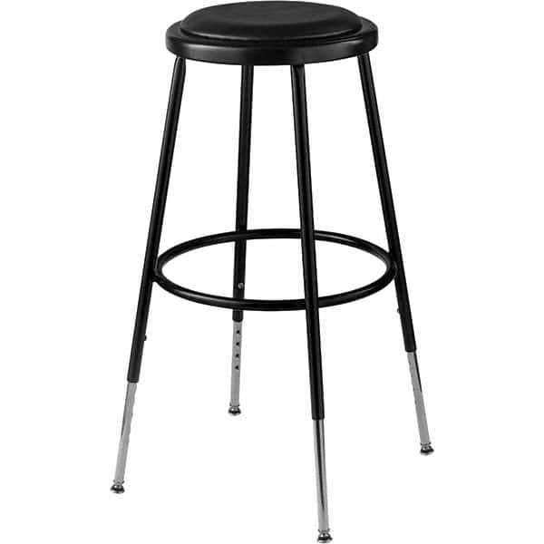 NPS - Swivel & Adjustable Stools Type: Adjustable Height Stool Base Type: Steel - Industrial Tool & Supply