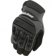 PRO-SAFE - Size M (9) Work Gloves - For General Purpose, Uncoated, Hook & Loop Cuff, Full Fingered, Black, Paired - Industrial Tool & Supply