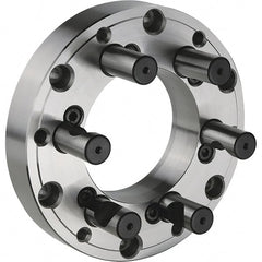 Hertel - Lathe Chuck Adapter Back Plates Nominal Chuck Size: 8 Spindle Nose Type: D Series - Industrial Tool & Supply