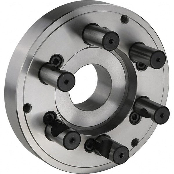 Hertel - Lathe Chuck Adapter Back Plates Nominal Chuck Size: 8 Spindle Nose Type: D Series - Industrial Tool & Supply