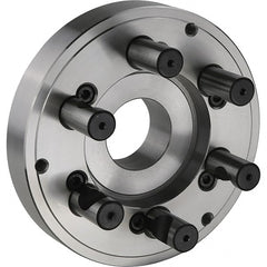 Hertel - Lathe Chuck Adapter Back Plates Nominal Chuck Size: 8 Spindle Nose Type: D Series - Industrial Tool & Supply