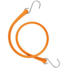 The Perfect Bungee - Heavy Duty Bungee Strap with Triangulated Galvanized S Hook - 36" OAL, Safety Orange - Industrial Tool & Supply