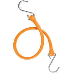 The Perfect Bungee - Heavy Duty Bungee Strap with Triangulated Galvanized S Hook - 24" OAL, Safety Orange - Industrial Tool & Supply