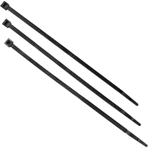 Steiner - Black Welding Screen Adjustable Plastic Ties - Use with Welding Curtains & Screens - Industrial Tool & Supply