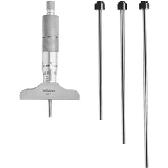 0-4″ Measuring Range - Ratchet Thimble - Depth Micrometer - Industrial Tool & Supply