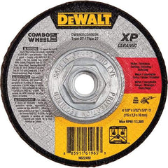 DeWALT - 4-1/2" 24 Grit Ceramic Cutoff Wheel - 3/32" Thick, 7/8" Arbor, 13,300 Max RPM, Use with Angle Grinders - Industrial Tool & Supply