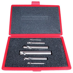 ‎1/4-1 RHS / RHC HSS 120 Degree Radial Point NC Short Length 120° Spotting and Centering Drill Set - Bright