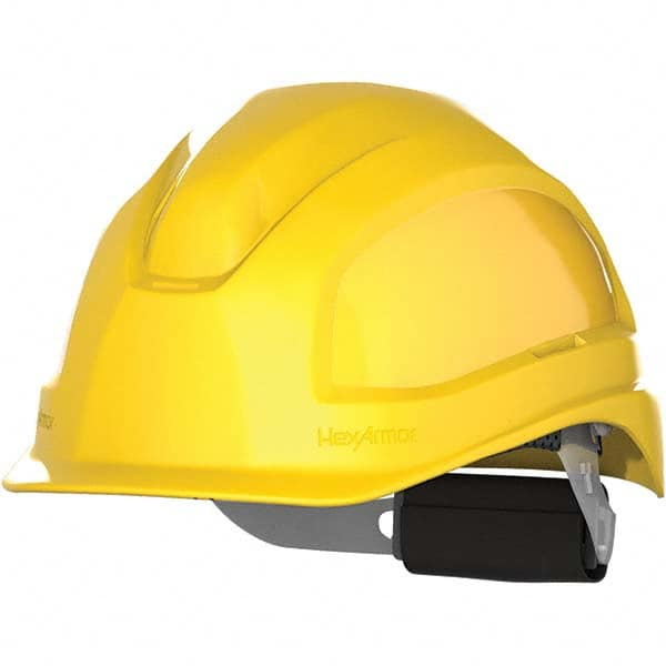 HexArmor - ANSI Type I Class E 6-Point Ratchet Short Brim Hard Hat - Industrial Tool & Supply