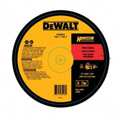 DeWALT - 9 x 5/64, 7/8" Hole Aluminum Oxide Cutoff Wheel - Industrial Tool & Supply