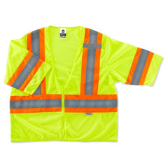 8330Z 2/3 XL Lime 2-Tone Vest Type R Class 3 - Industrial Tool & Supply