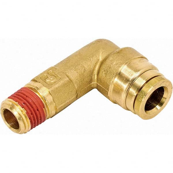 Parker - Metal Push-To-Connect Tube Fittings Type: 90 Degree Elbow Tube Outside Diameter (Inch): 0.625 - Industrial Tool & Supply