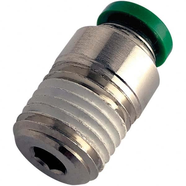 Parker - Metal Push-To-Connect Tube Fittings Type: Male Connector Tube Outside Diameter (Inch): 0.25 - Industrial Tool & Supply