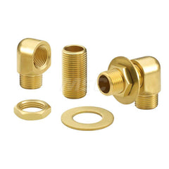 Faucet Replacement Parts & Accessories; Type: Mounting Kit; For Use With: Royal Series; Additional Information: Includes (2) 1/2″ NPT male x 1/2″ NPS female close elbows, (2) 1/2″ NPS x 1-1/2″ brass nipples, (2) locknuts, (2) rosettes and (2) rubber gaske