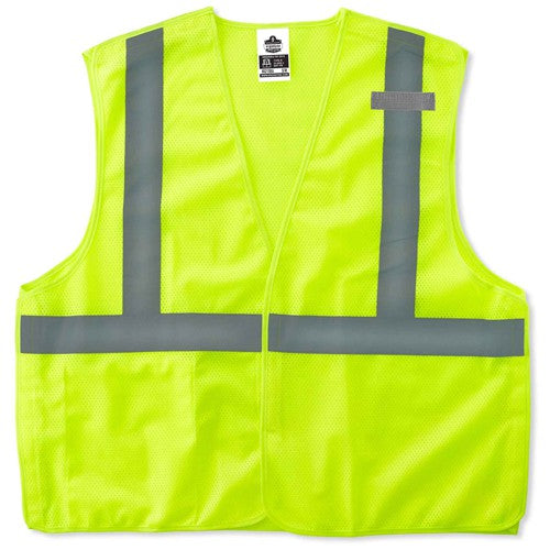 8215BA XS Lime Econ Breakaway Mesh Vest Type R Class 2 - Industrial Tool & Supply